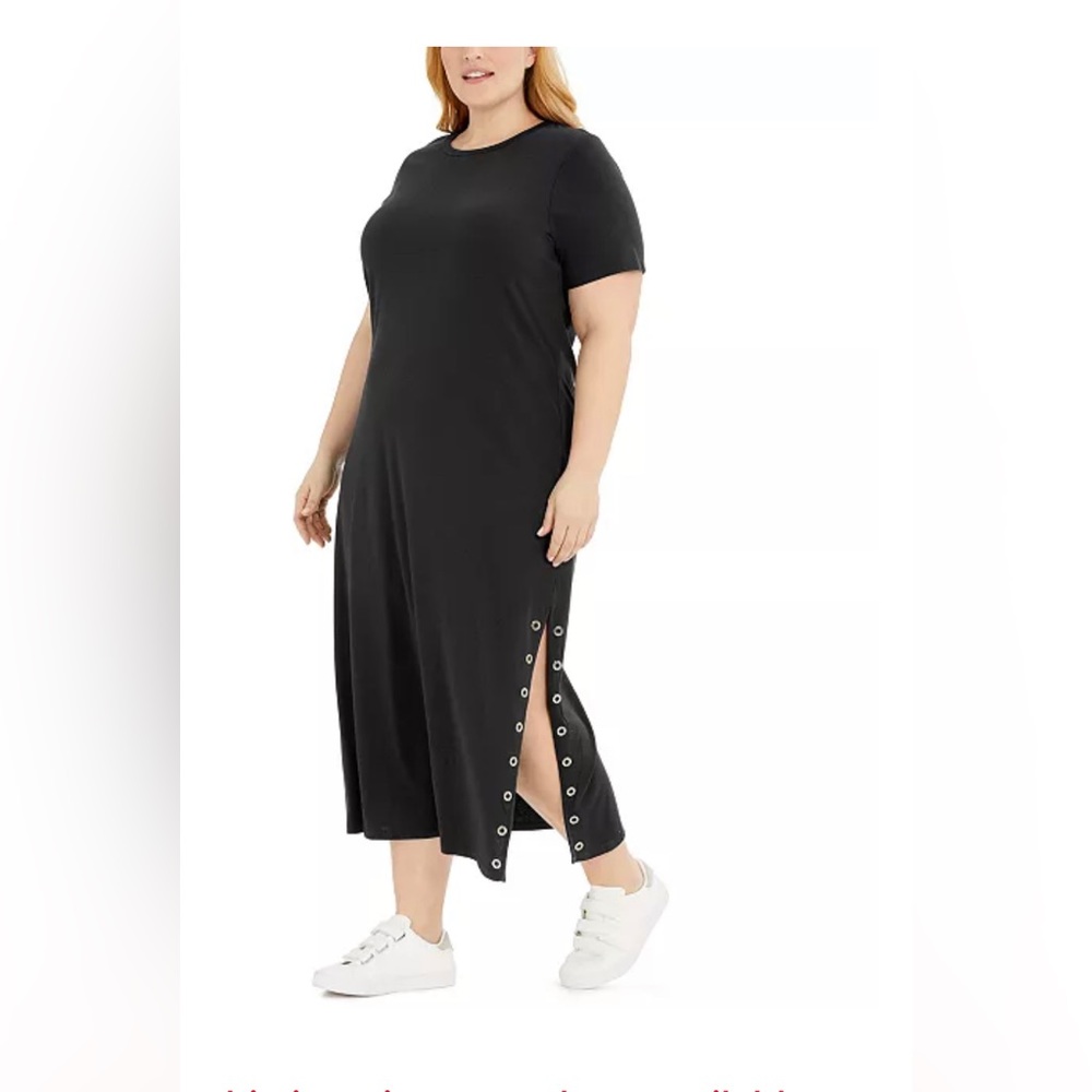 Michael Kors Plus Size Maxi T-Shirt Dress